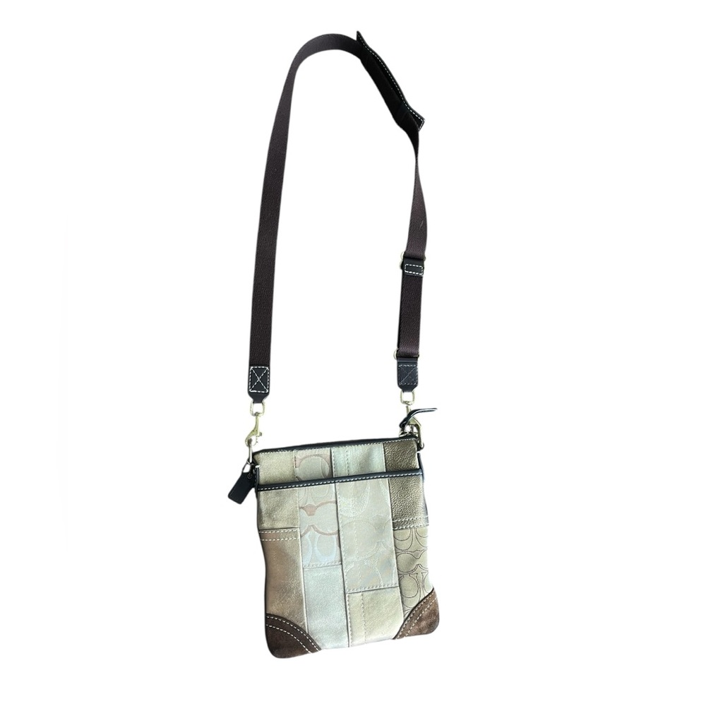 Coach Patchwork Swingpack Messenger Cross Body Handbag